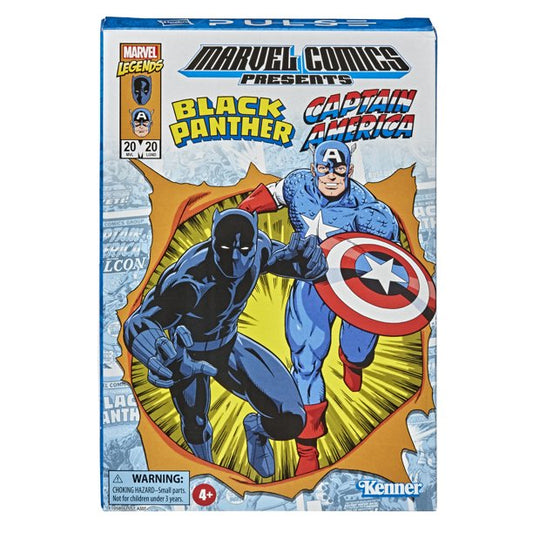 Hasbro Marvel Legends RETRO, 3.75-Inch Captain America & Black Panther Action Figure