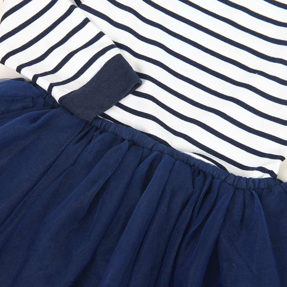 Julia Striped Tulle Dress